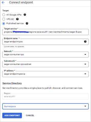 Endpoint Creation