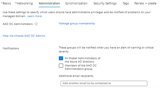 ADDS Administrator setting