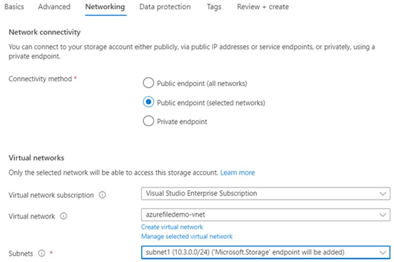 Networking Details of Azure Storage