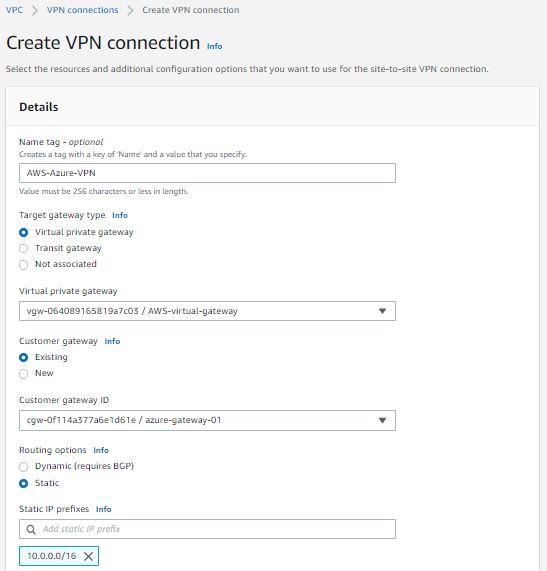 AWS Site-Site-Connection