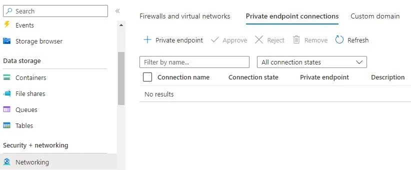 Private Endpoint option for PaaS Service