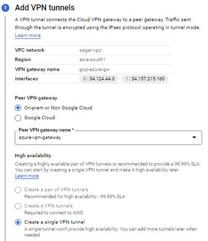 VPN Tunnel Setup Part 1