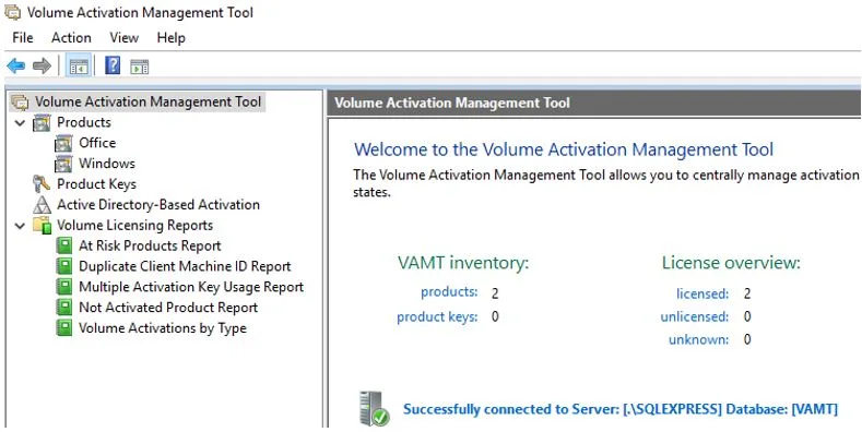 VAMT License Discovery